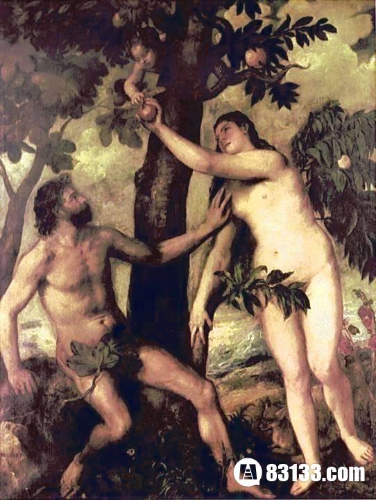 亚当和夏娃偷吃禁果
