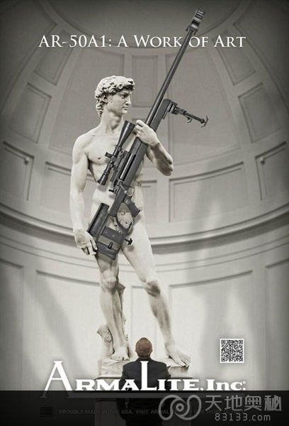 　　美国武器制造商ArmaLite的广告图