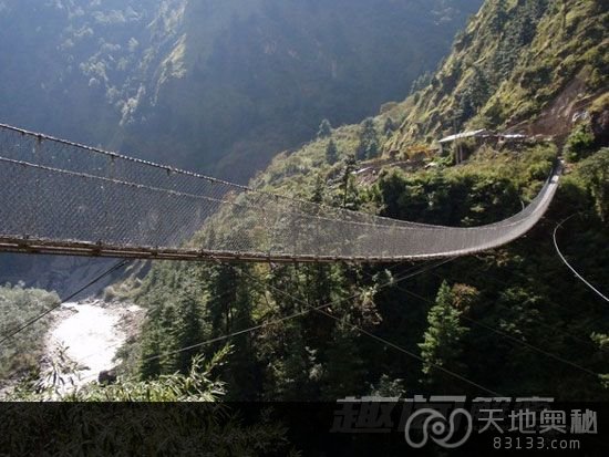 尼泊尔，加萨吊桥
