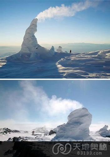 埃里伯斯火山冰塔