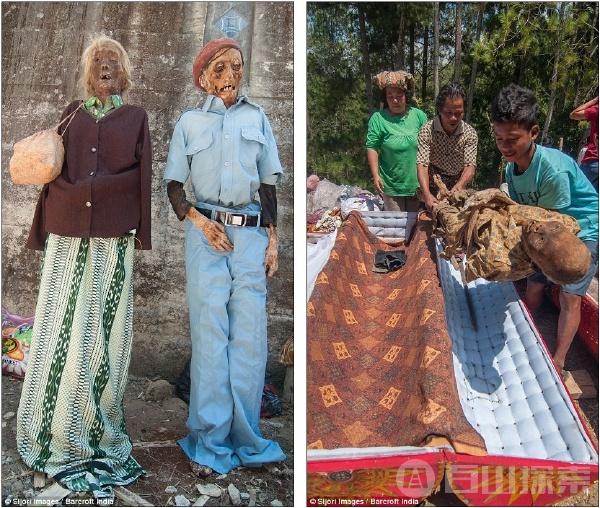 印尼村庄古怪习俗：把死去亲人挖出再打扮？