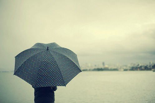 伤感雨季小清新雨伞意境唯美图片