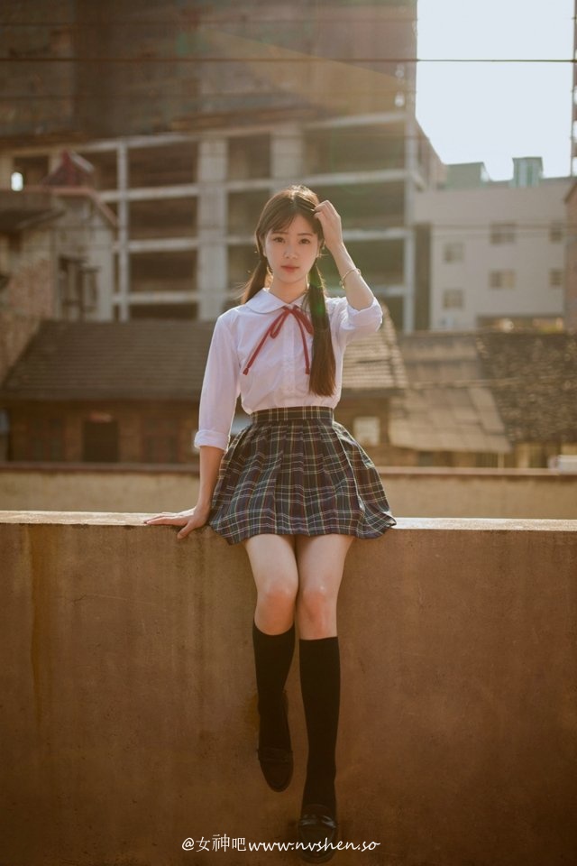 无名清纯女神校服写真