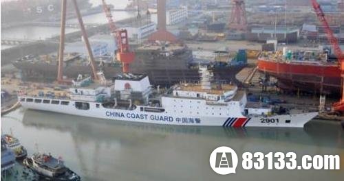 中国海军新海警船排水量世界第一 被日本称为怪兽