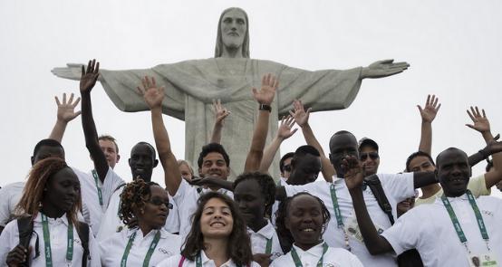 奥运史上首个难民代表团