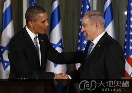 资料图：美国总统奥巴马与以色列总理内塔尼亚胡。