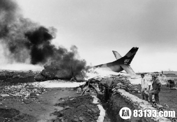 越战中坠毁的飞机。