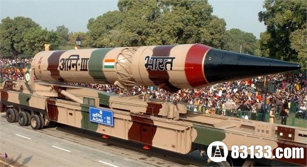 印度再试射“中国杀手”导弹 打遍中国主要城市