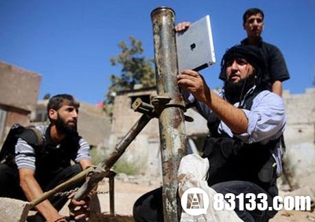 叙反对派用ipad为自制迫击炮定位 土炮瞬间高大上
