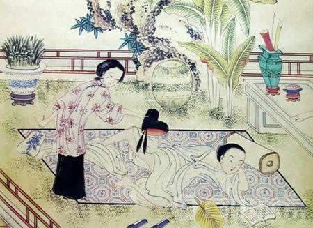 春宫画是根据唐寅的《竞春图》绘成的