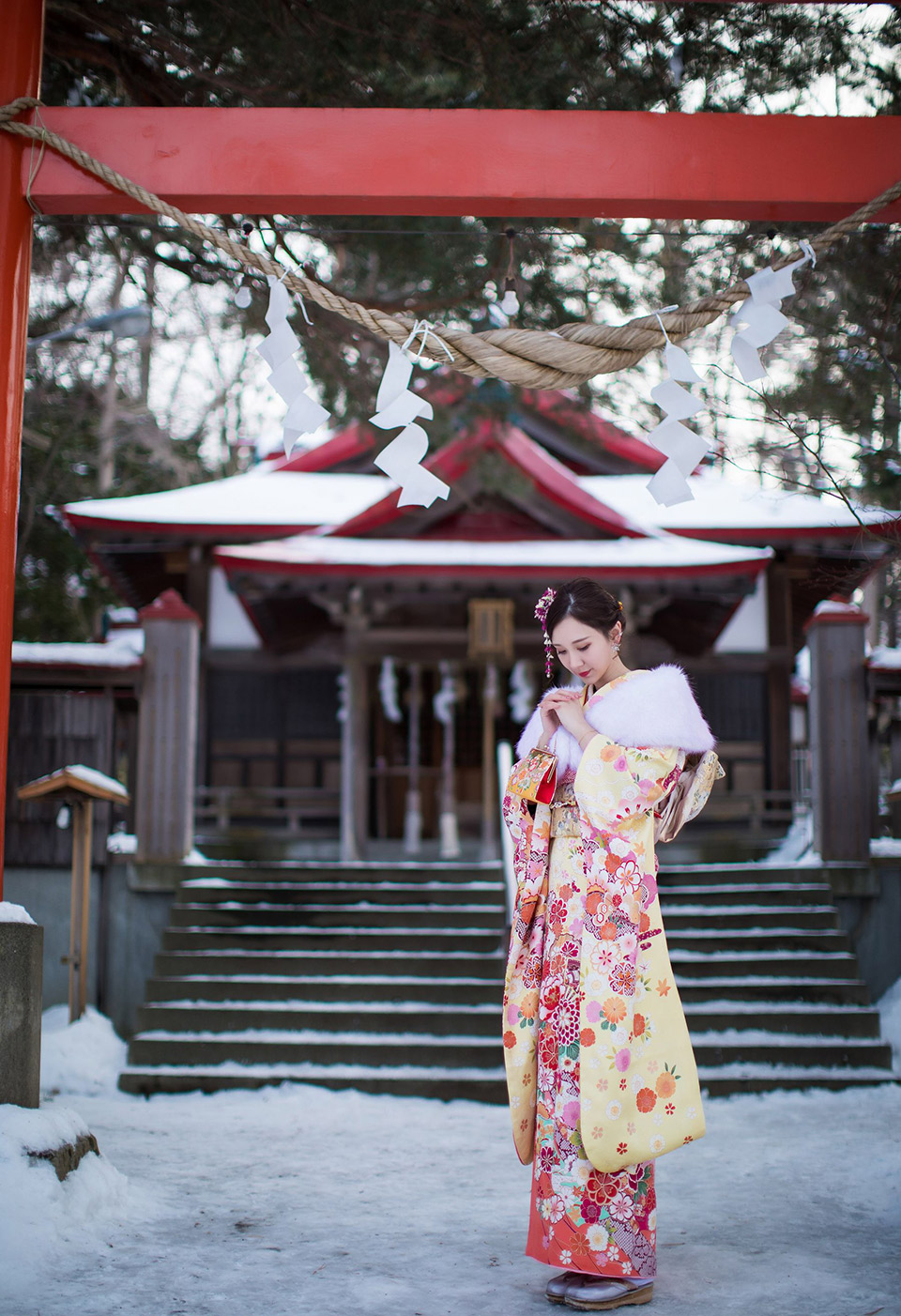 清纯美女淼淼萌萌哒北海道性感旅拍